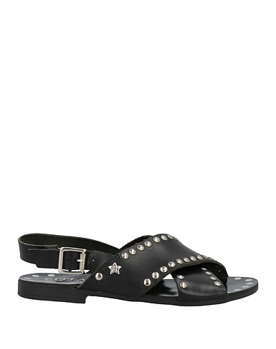 REPLAY Sandals Black Soft Leather