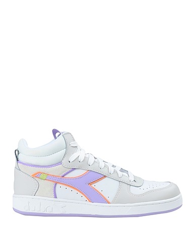 DIADORA Sneakers MAGIC BASKET DEMI LABEL WN
 White Leather, Textile fibers