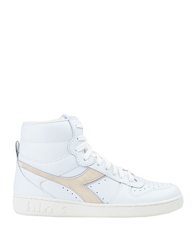 DIADORA Sneakers MAGIC BASKET MID LEATHER WN
 White Leather, Textile fibers