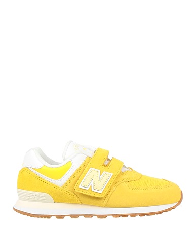NEW BALANCE Sneakers 574 Country Club Yellow Leather, Textile fibers