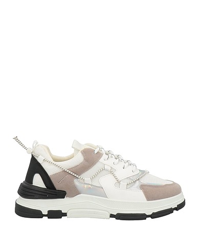 IN GOD WE TRUST Sneakers Bianco Pelle, Fibre tessili