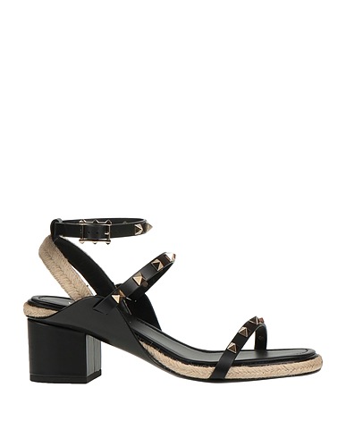 VALENTINO GARAVANI Sandals Black Soft Leather