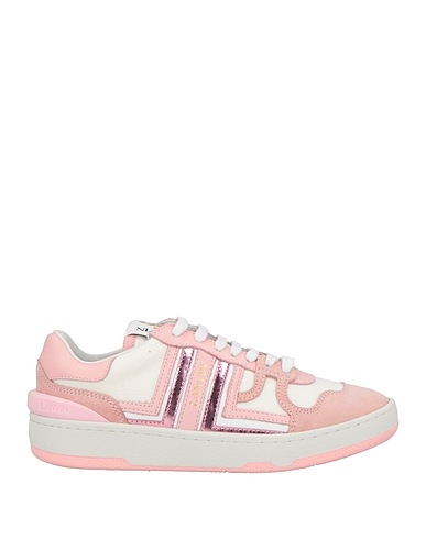 LANVIN Sneakers Pink Soft Leather, Textile fibers