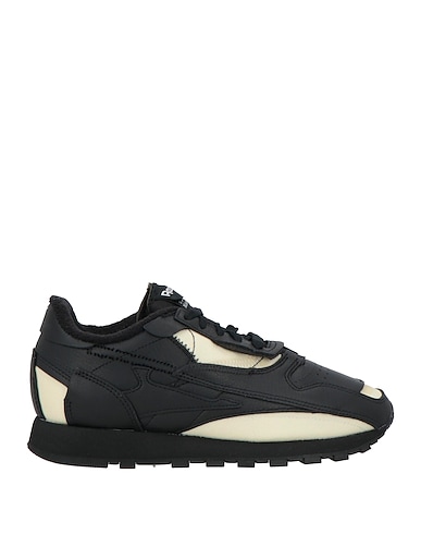 MAISON MARGIELA x REEBOK Sneakers Black Leather, Textile fibers