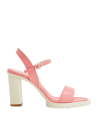 8 by YOOX Sandali Rosa 100% Pelle