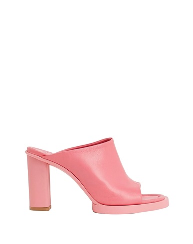 8 by YOOX Sandals Pink 100% Soft Leather