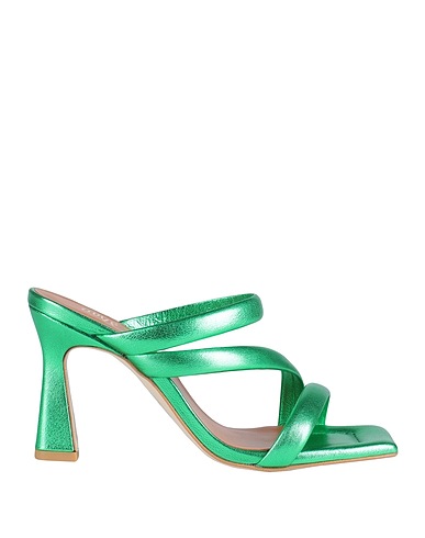 OVYÉ Sandali Verde Pelle