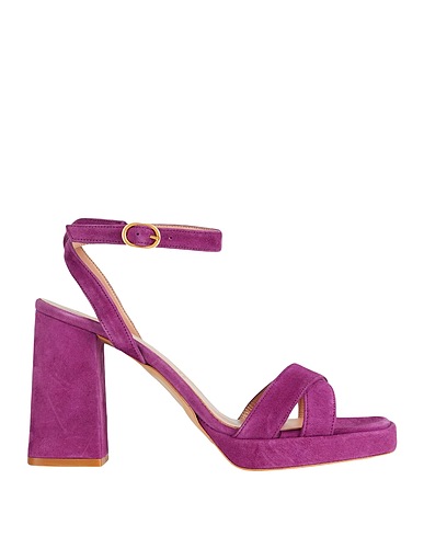 BIANCA DI Sandals Plum 100% Leather