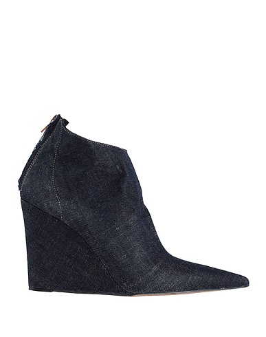 OVYÉ Ankle boot Blue Textile fibers