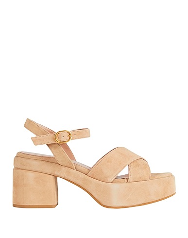 BIANCA DI Sandali Beige 100% Pelle