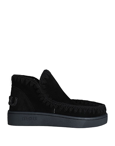 MOU Stiefelette Schwarz Leder