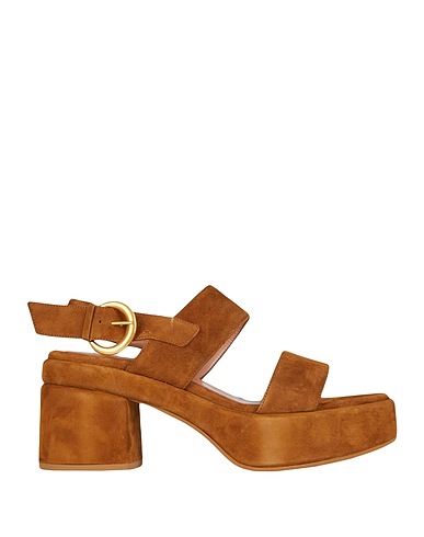BIANCA DI Sandals Tan 100% Leather