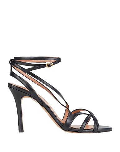 BIANCA DI Sandals Black 100% Soft Leather