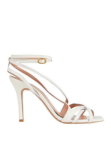 BIANCA DI Sandals White 100% Soft Leather