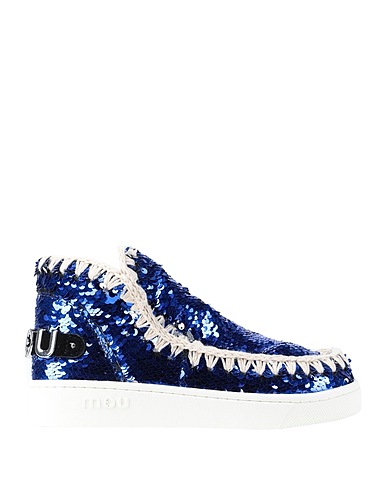 MOU Ankle boot Bright blue Textile fibres