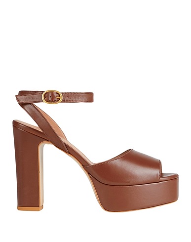 BIANCA DI Sandals Chocolate brown 100% Soft Leather