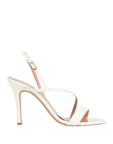 BIANCA DI Sandals White 100% Soft Leather