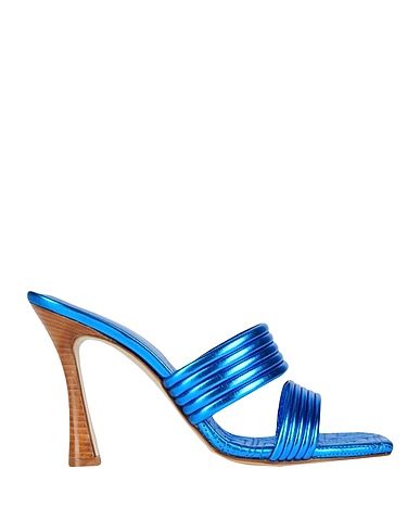 GIAMPAOLO VIOZZI Sandals Blue 100% Sheepskin