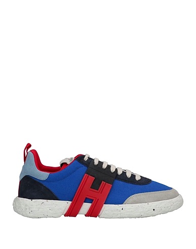 HOGAN Sneakers Bright blue Textile fibres, Leather