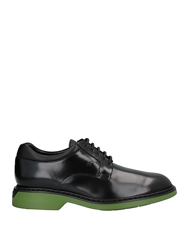 HOGAN Laced shoes Black Soft Leather