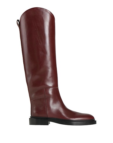 JIL SANDER ブーツ ブラウン 革（なめし加工）