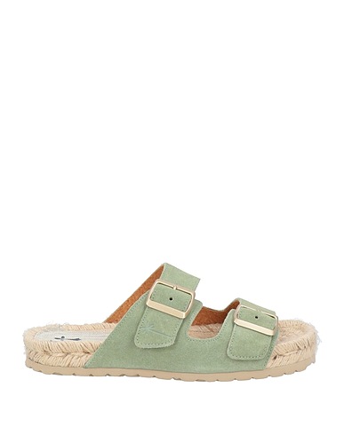 MANEBÍ Espadrillas Verde salvia Pelle di bovino