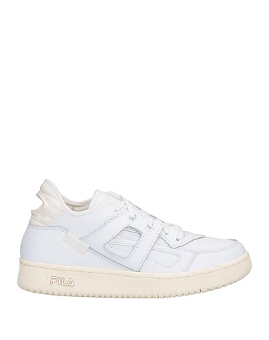 FILA Sneakers White Soft Leather, Textile fibres, Other Fibres