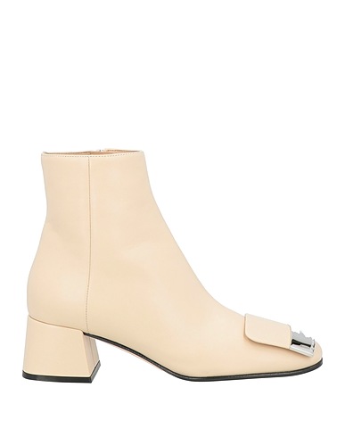 SERGIO ROSSI Ankle boot Cream Soft Leather