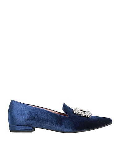 GENEVE Loafers Blue Textile fibres
