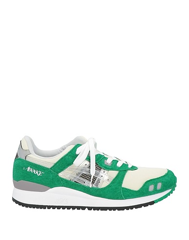 AWAKE NY x ASICS Sneakers Grün Gewebefasern, Leder
