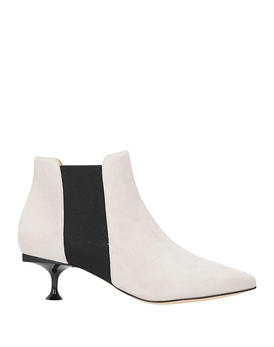 SERGIO ROSSI Ankle boot Light grey Soft Leather