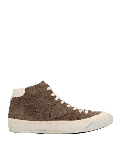 PHILIPPE MODEL Sneakers Khaki Soft Leather