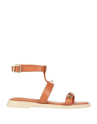 UNLACE Sandals Tan Soft Leather