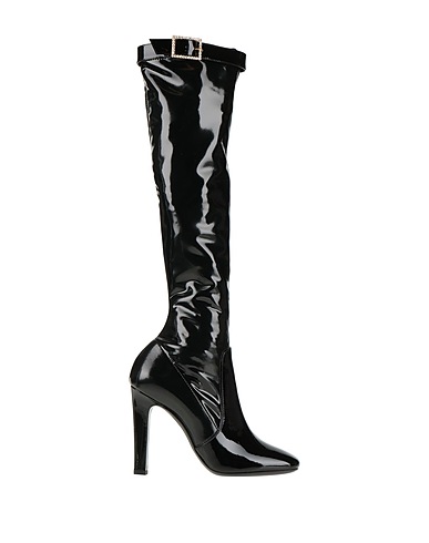 SAINT LAURENT Boots Black Soft Leather, Rubber