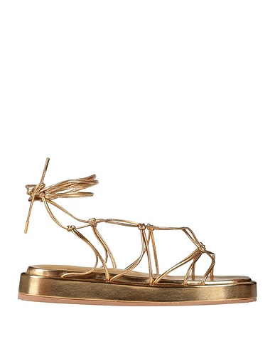 GIANVITO ROSSI Сандалии Золотистый Кожа