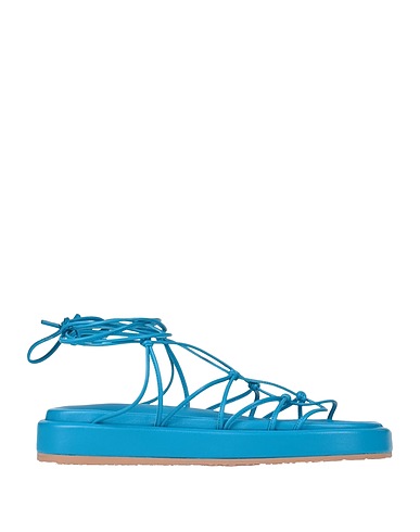 GIANVITO ROSSI Sandals Turquoise Soft Leather