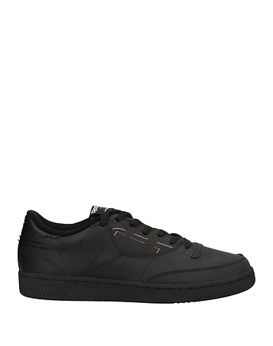 MAISON MARGIELA x REEBOK Sneakers Black Soft Leather, Textile fibers