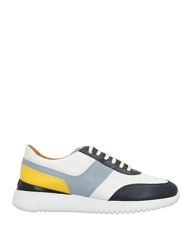 TESTONI Sneakers Midnight blue Calfskin, Textile fibers