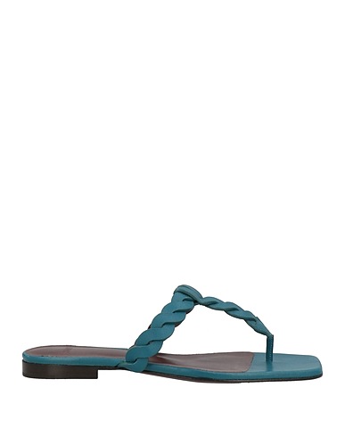 HAZY Flip flops Deep teal Leather