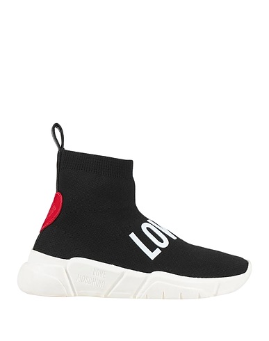 LOVE MOSCHINO Sneakers Schwarz Gewebefasern, Leder