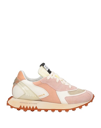RUN OF Sneakers Blush Leather, Textile fibres