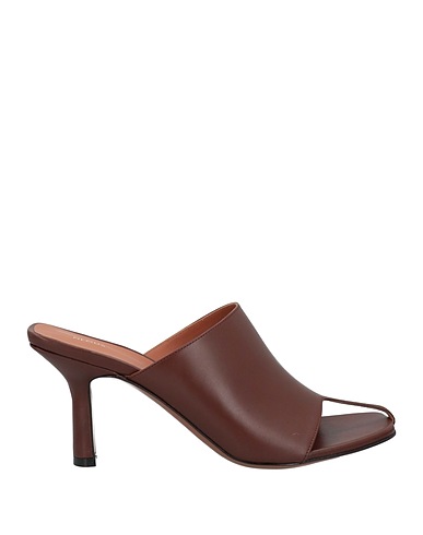 NEOUS Flip flops Dark brown Soft Leather