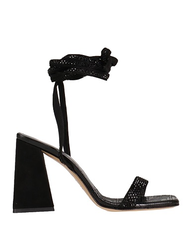 GIAMPAOLO VIOZZI Sandals Black Leather