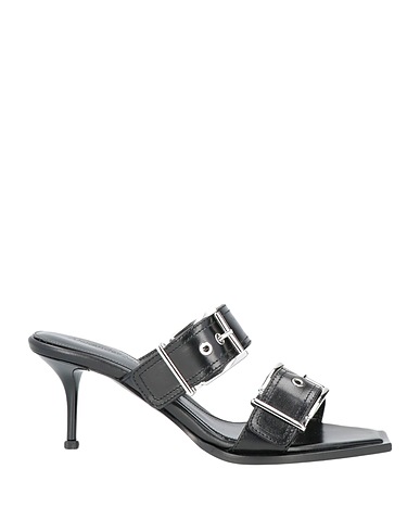 MCQUEEN Sandali Nero Pelle