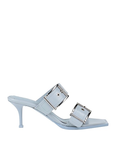 MCQUEEN Sandals Sky blue Soft Leather