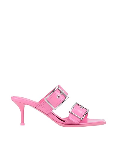 MCQUEEN Sandals Pink Soft Leather