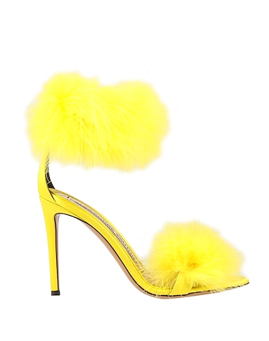 ALEXANDRE VAUTHIER Sandals Yellow Synthetic fibers