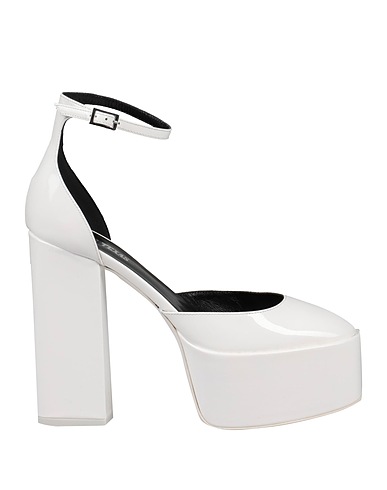 PARIS TEXAS Pump White Leather