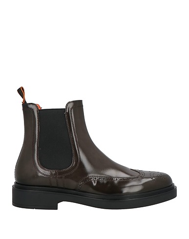 SANTONI Ankle boot Dark brown Leather