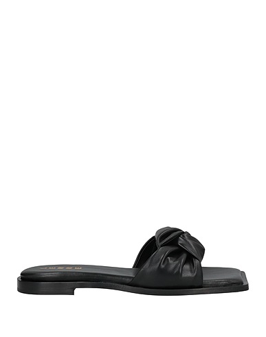 LERRE Sandals Black Soft Leather
